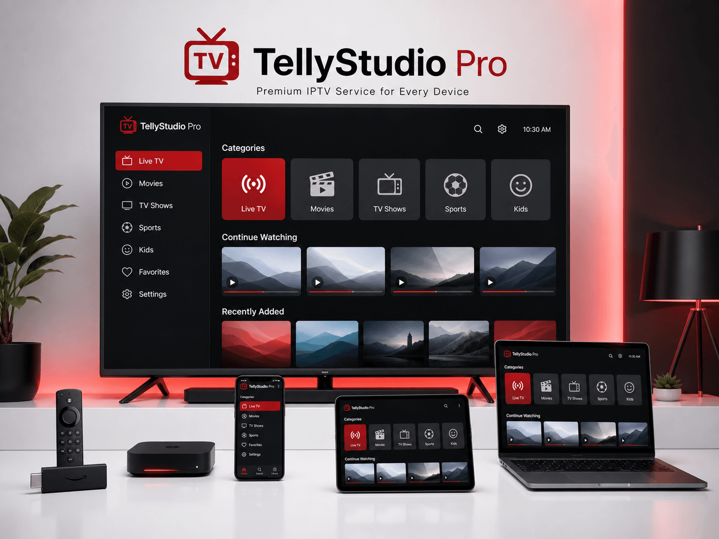 TellyStudio Pro tellystudio IPTV setup on smart TV and supported devices